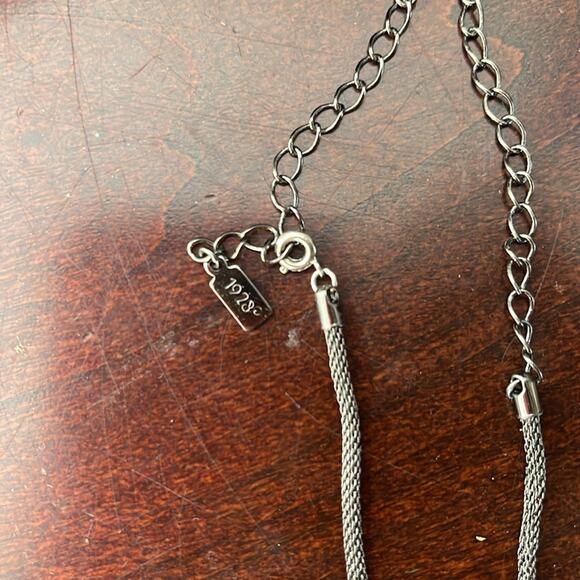 1923 Silver Gem Adjustable Necklace - Picture 3 of 6